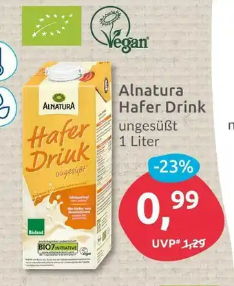 Budni Alnatura hafer drink Angebot