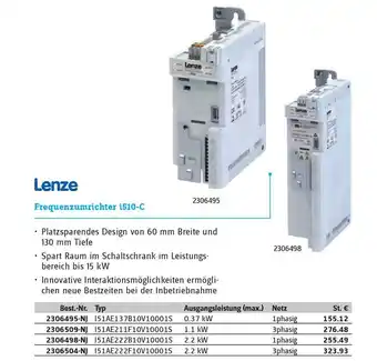 Conrad Lenze Frequenzumrichter I510-c Angebot