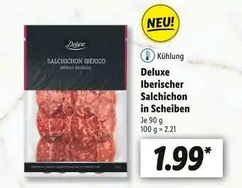 Lidl Deluxe iberischer salchichon in scheiben Angebot