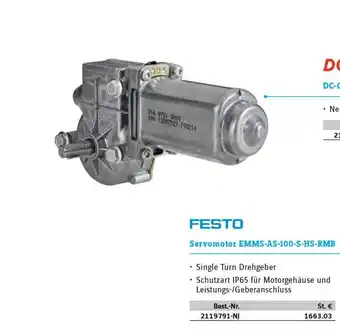 Conrad Festo Servomotor Emms-as-100-s-hs-rmb Angebot