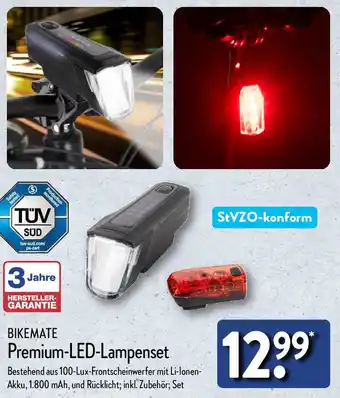 Aldi Nord BIKEMATE Premium-LED-Lampenset Angebot