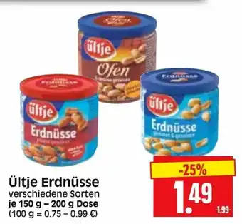 Edeka Herkules Ültje Erdnüsse 150-200g Dose Angebot