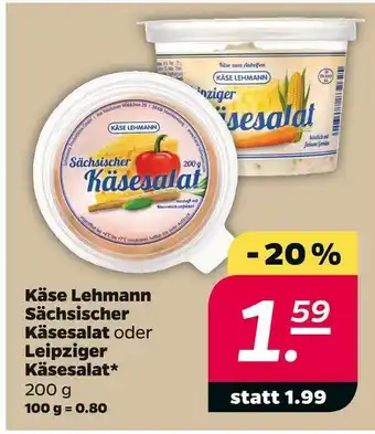 NETTO Käse lehmann sächsischer käsesalat oder leipziger käsesalat Angebot