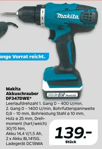 NETTO Makita akkuschrauber df347dwe Angebot