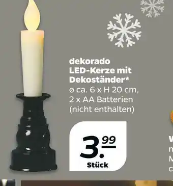 NETTO Dekorado led-kerze mit dekoständer Angebot