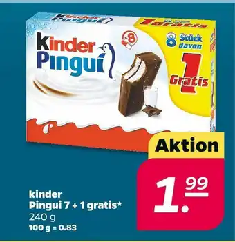 NETTO Kinder pingui 7 + 1 gratis Angebot