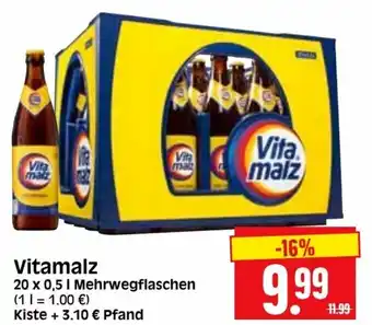 Edeka Herkules Vitamalz 20x0,5L Angebot