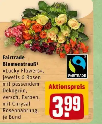 REWE Fairtrade blumenstrauß Angebot