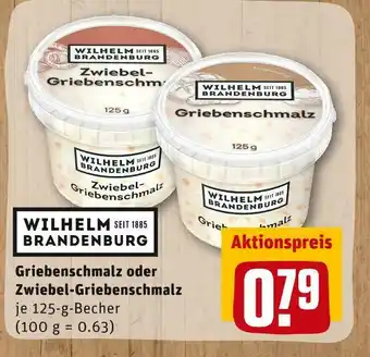 REWE Wilhelm brandenburg griebenschmalz oder zwiebel-griebenschmalz Angebot