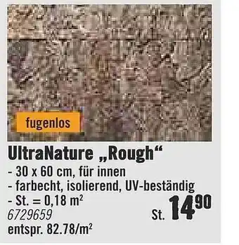 Hornbach Ultranature „Rough” Angebot