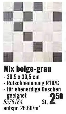 Hornbach Mix Beige Grau Angebot