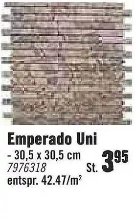 Hornbach Emperado Uni Angebot