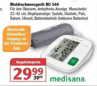 Globus Blutdruckmessgerät BU 540 Angebot