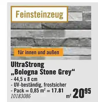 Hornbach Ultrastrong „Bologna Stone Grey” Angebot