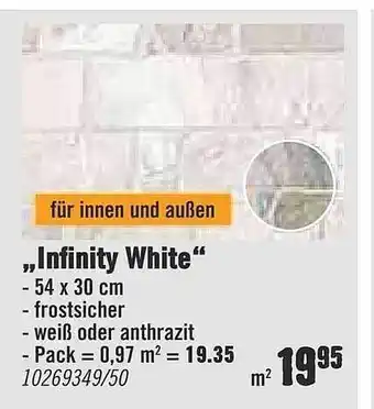 Hornbach „Infinity White” Angebot