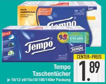E-Center Tempo Taschentücher Angebot