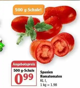 Globus Spanien Romatomaten Angebot