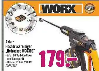 Hornbach Akku Hochdruckreiniger „Hydroshot WG630E Angebot