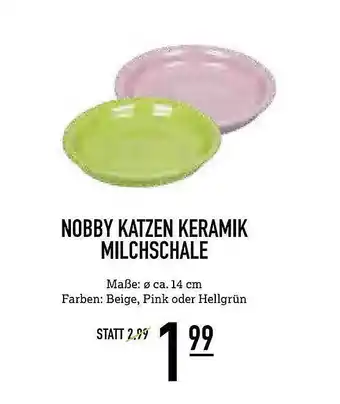 Kölle Zoo Nobby Katzen Keramik Milchschale Angebot