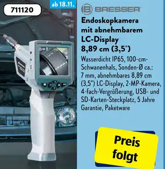 Aldi Süd Endoskopkamera mit abnehmbarem LC-Display 8,89 cm Angebot