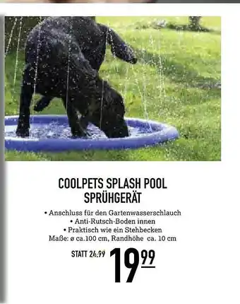 Kölle Zoo Coolpets Splash Pool Sprühgerät Angebot