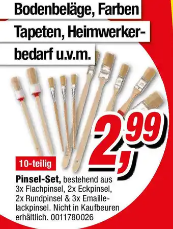 Opti Wohnwelt Pinsel Set 10 teilig Angebot