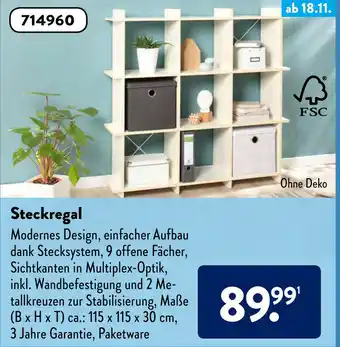 Aldi Süd Steckregal Angebot