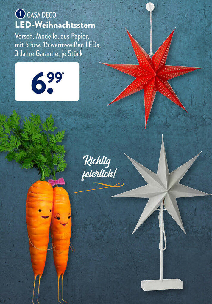 LED-Weihnachtsstern Angebot bei Aldi Sd