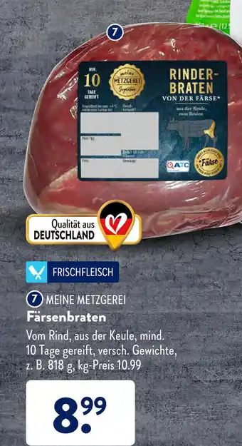 Aldi Süd Farsenbraten Angebot