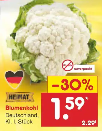 Netto Marken-Discount HEIMAT Blumenkohl Angebot