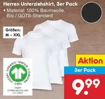 Netto Marken-Discount Herren Unterziehshirt, 3er Pack Angebot