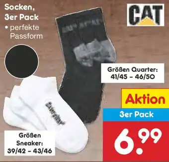 Netto Marken-Discount CAT Socken, 3er Pack Angebot