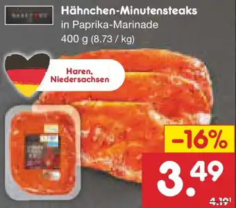 Netto Marken-Discount Hähnchen-Minutensteaks Angebot