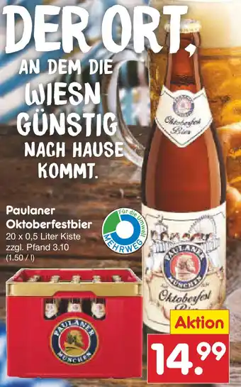 Netto Marken-Discount Paulaner Oktoberfestbier Angebot