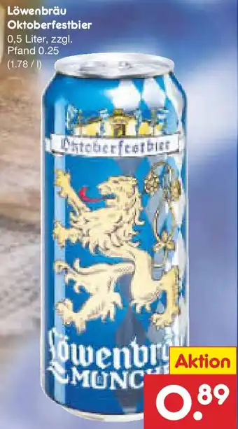 Netto Marken-Discount Löwenbräu Oktoberfestbier Angebot