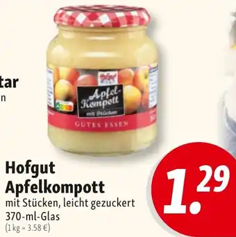 Nah & Frisch Hofgut Apfelkompott Angebot