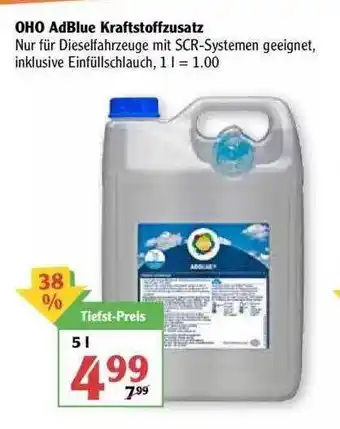 Globus OHO AdBlue Kraftstoffzusatz Angebot