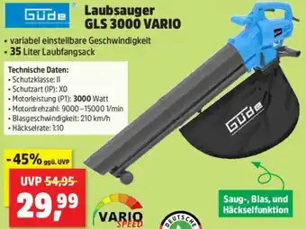 Thomas Philipps Güde Laubsauger GLS 3000 VARIO Angebot