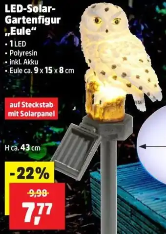 Thomas Philipps LED-Solar Gartenfigur ,,Eule" Angebot