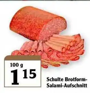 Globus Schulte Brotform Salami-Aufschnitt Angebot