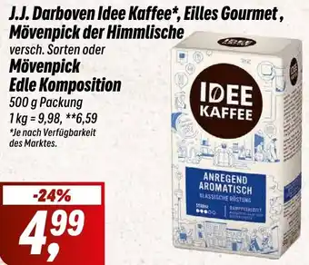 Simmel J.J. Darboven Idee Kaffee, Eilles Gourmet, Mövenpick der Himmlische Angebot