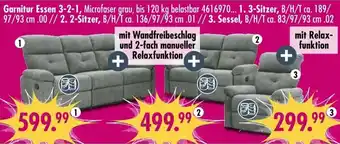 Möbel Boss Garnitur Essen 3-2-1 Angebot