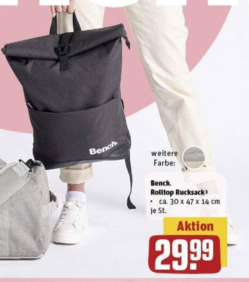 Bench rolltop rucksack Angebot bei REWE