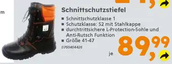 Globus Baumarkt Schnittschutzstiefel Angebot
