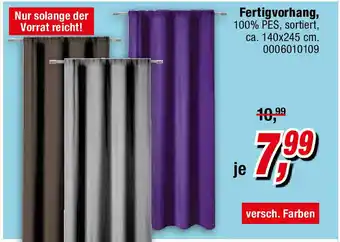 Opti Wohnwelt Fertigvorhang Angebot