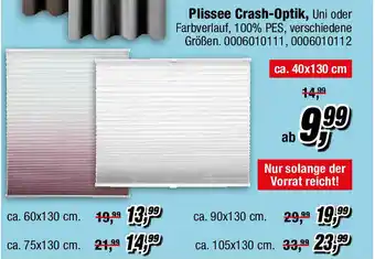 Opti Wohnwelt Plissee Crash Optik Angebot