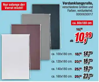 Opti Wohnwelt Verdunklungsrollo Angebot