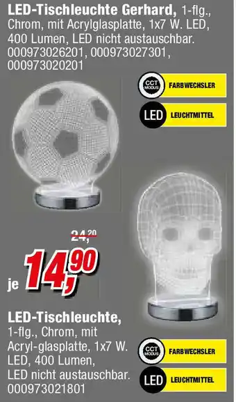 Opti Wohnwelt LED Tischleuchte Gerhard Angebot