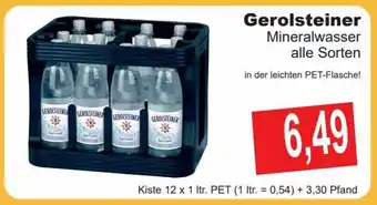 Getränke Göbel Gerolsteiner Mineralwasser  12x1L Angebot