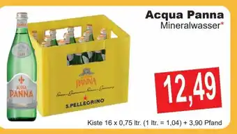 Getränke Göbel Acqua Panna Mineralwasser 16x0,75L Angebot